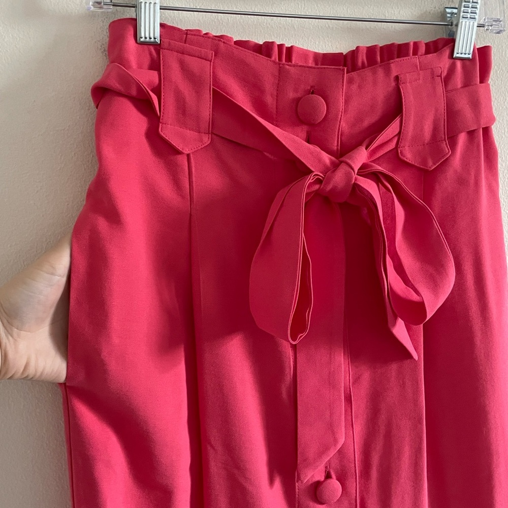 Sabina Musayev Isla Top Lucille Skirt Set Medium Midi Two Piece Hibiscus Pink - Picture 11 of 14